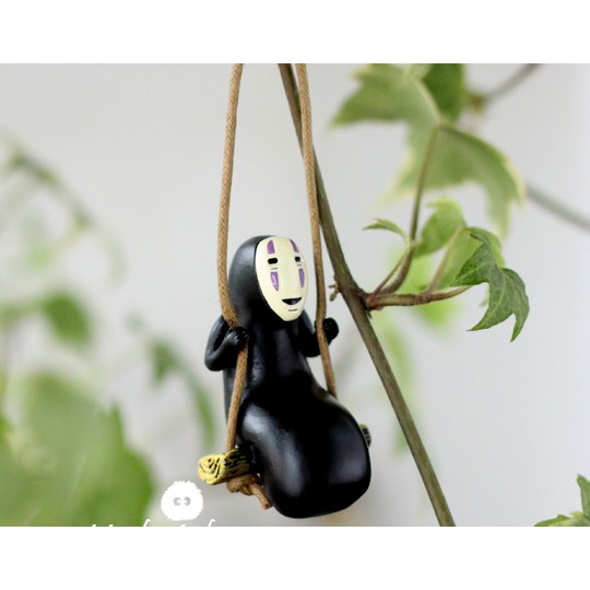 Spirited Away Swing No Face Man Car Rearview Mirror Hanging