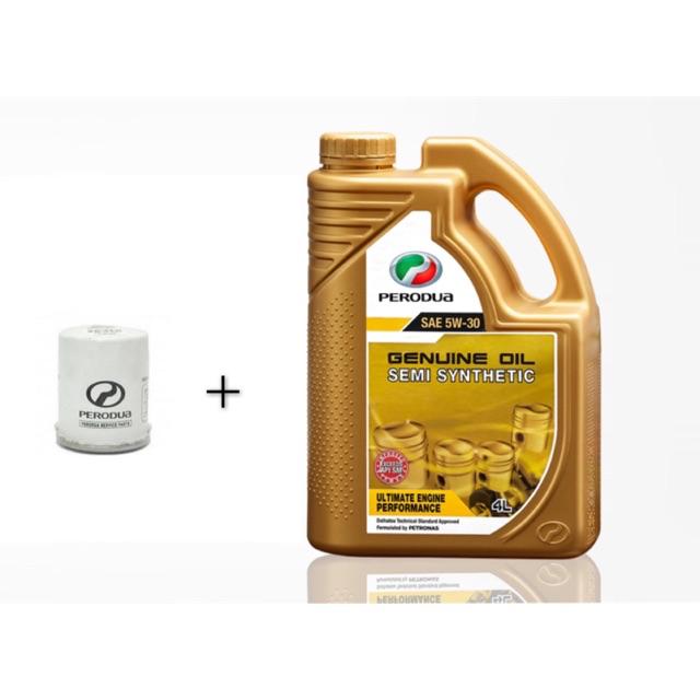 70100127 Perodua Sae 5w 30 Semi Synthetic Engine Oil 4 Liter Shopee Malaysia