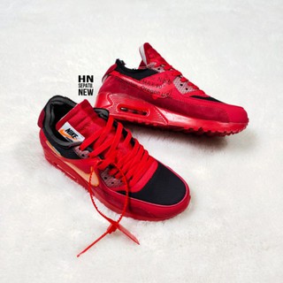 air max 90 x off white university red