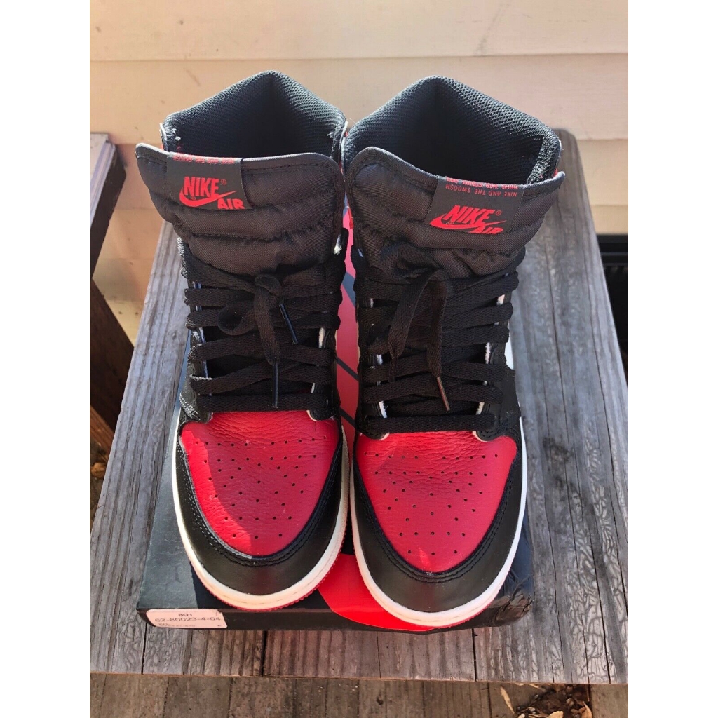 air jordan 1 bg bred toe aj1