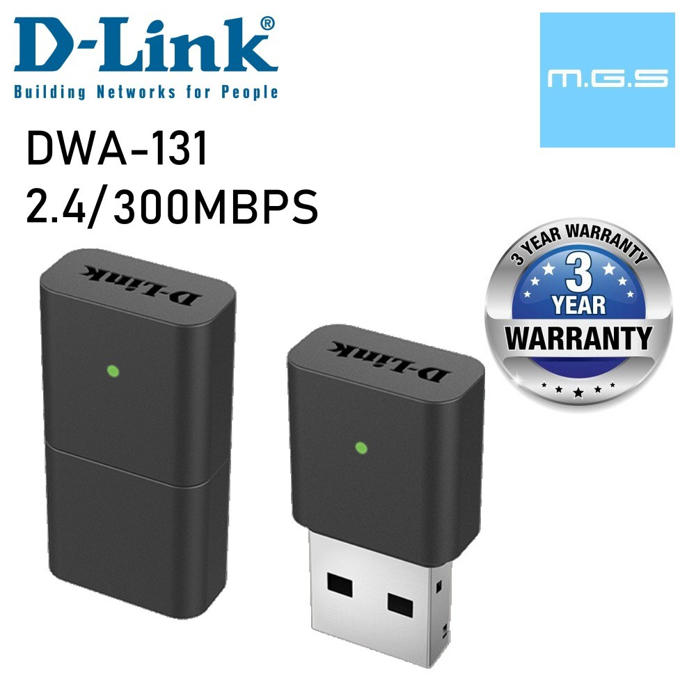 D Link Dwa 131 Wireless N 300mbps Usb Mini Wifi Adapter Dlink T2u T3u T4u Shopee Malaysia