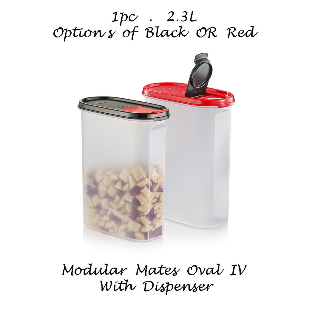 Tupperware Modular Mates Oval IV with Dispenser (1pc) 2.3L