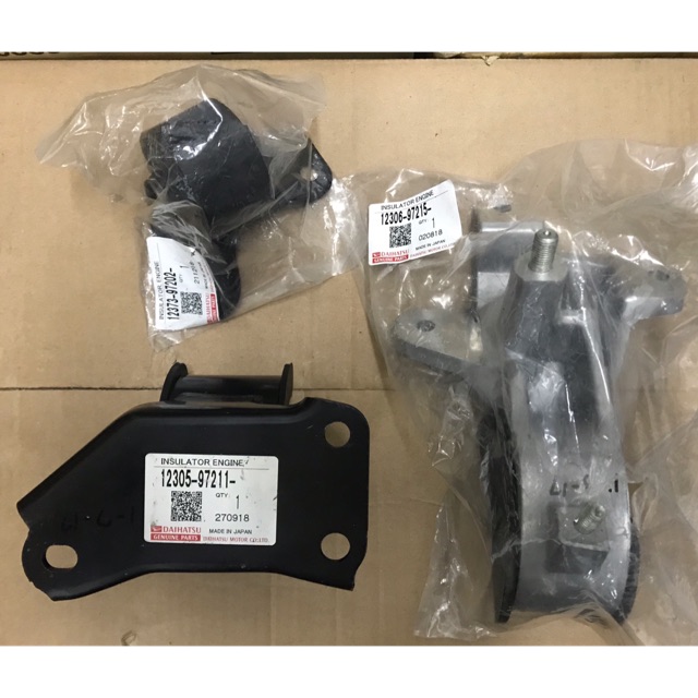 ORIGINAL PERODUA KENARI KELISA ENGINE MOUNTING SET (3PCS 