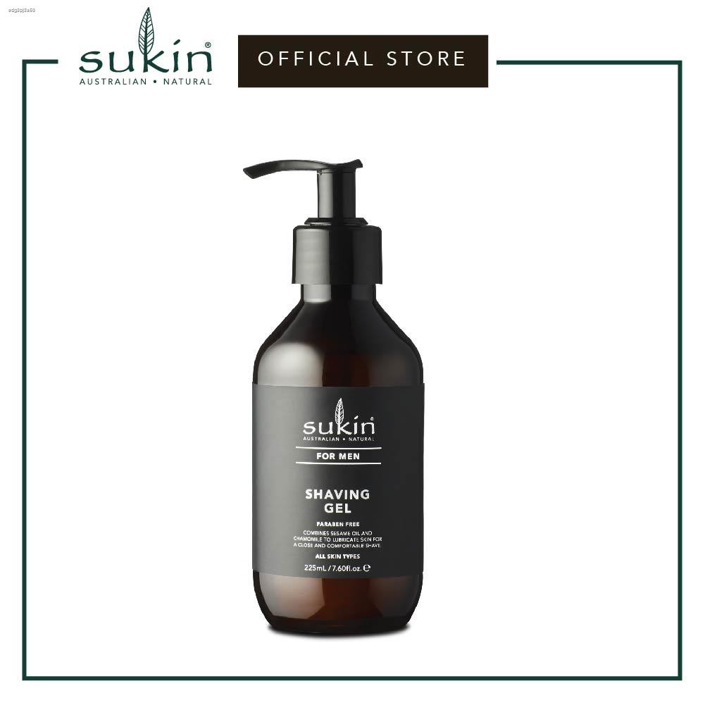 Ready Stock♈๑SUKIN SHAVING GEL l MEN (225ML)