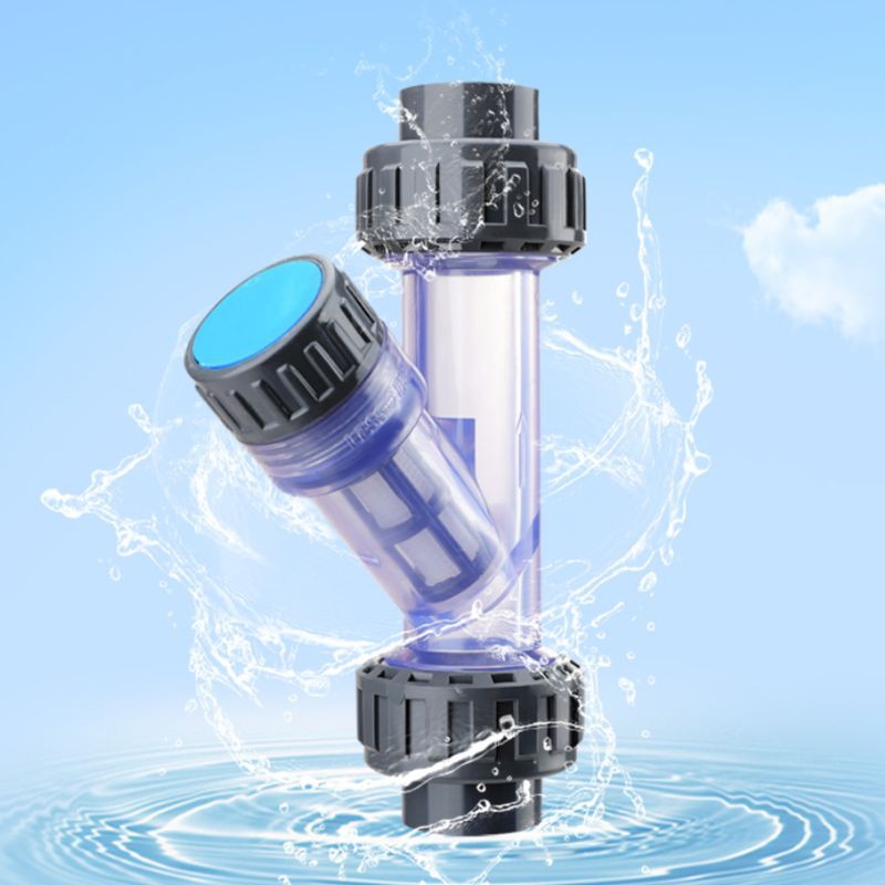 AOT〄 Transparent PVC Yshaped filter fish tank PVC pipe garden water