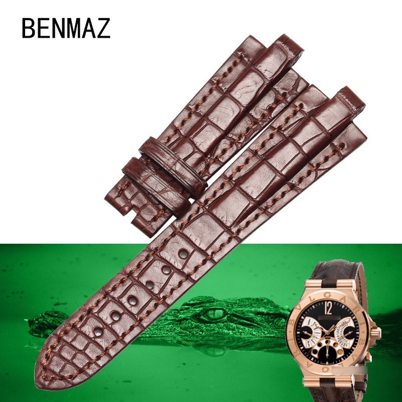 bvlgari diagono leather strap