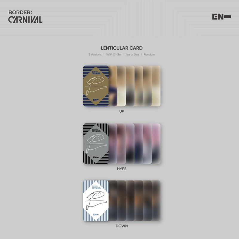 ENHYPEN 2nd Mini Album - BORDER : CARNIVAL [LENTICULAR CARD]