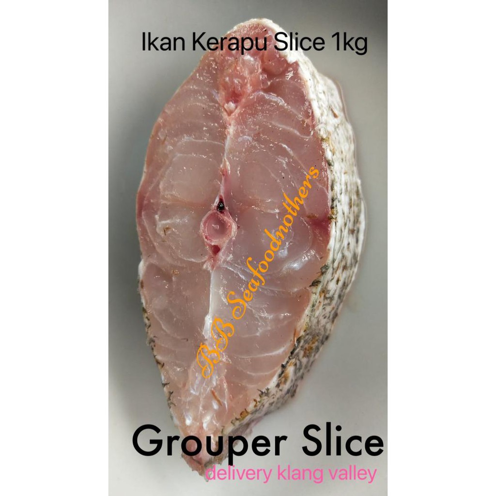 Ikan Kerapu Slice Wild Groupers Slice 1kg****delivery klang vally