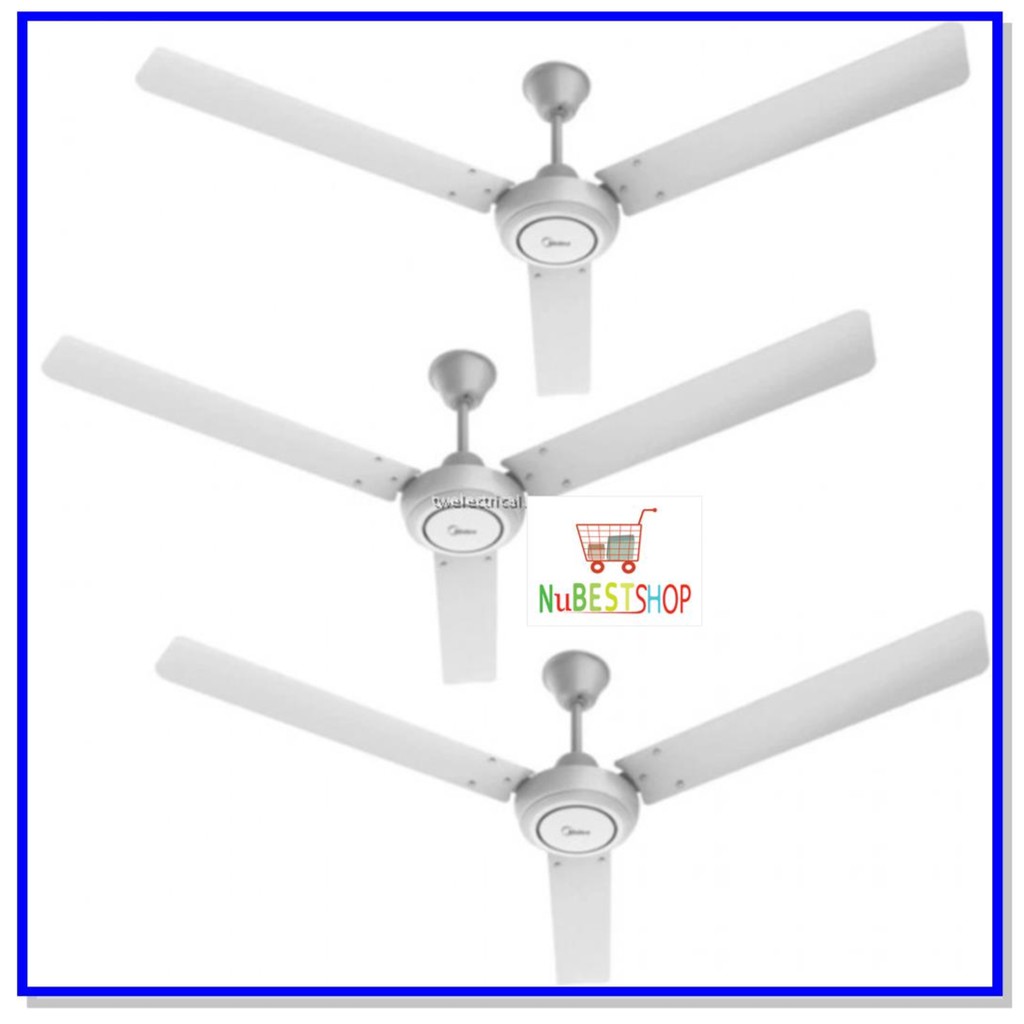 Midea Ceiling Fan Mfc 150a15 3 Sets Box Shopee Malaysia