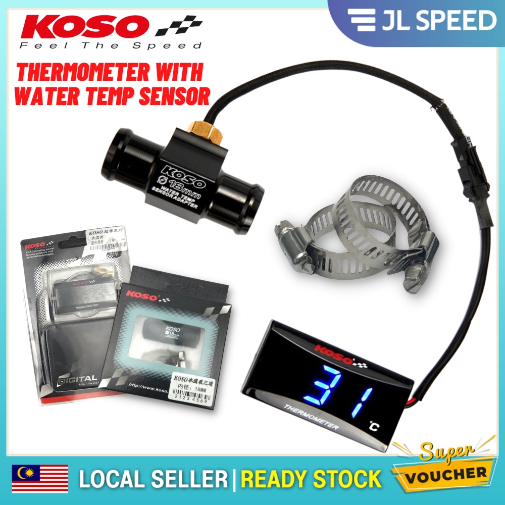 ORIGINAL KOSO WATER TEMPERATURE METER / THERMOMETER / THERMOSENSOR