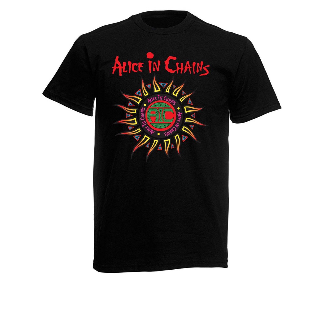 Alice In Chains Logo Mens Black Rock Men T Shirt Shopee Malaysia