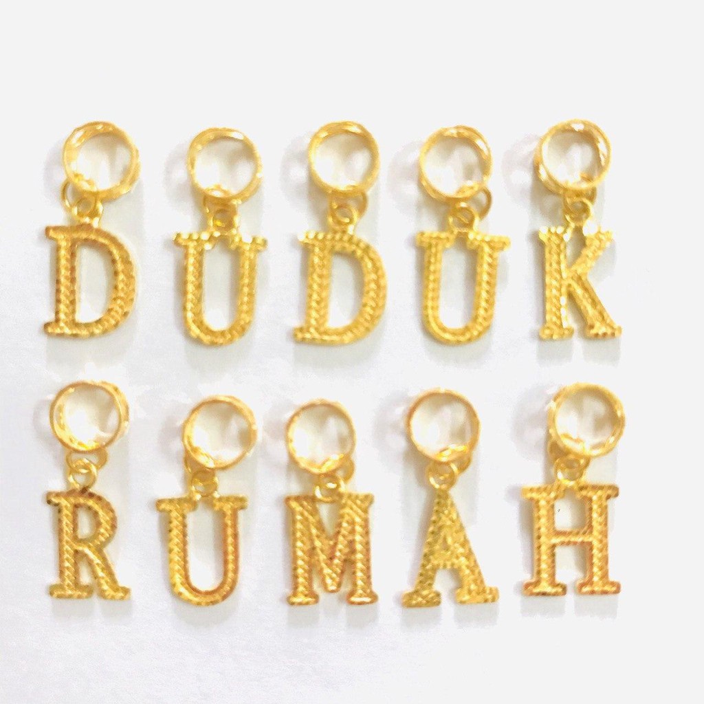 Pandora Charm Emas 916 - Alphabets N-Z (916 Gold) | Shopee Malaysia