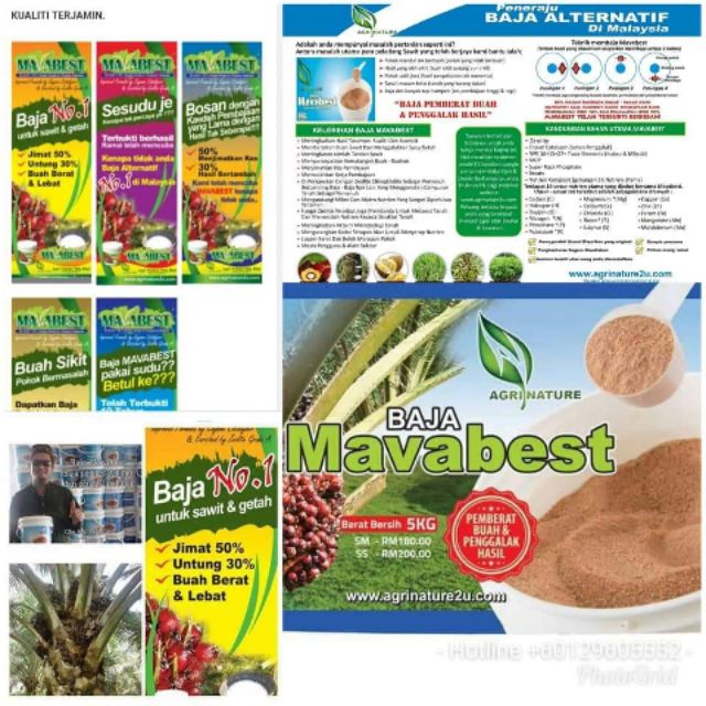 Baja Mavabest Ialah Baja Pemberat Buah Dan Penggalak Hasil Khasnya Kelapa Sawit Dan Pokok Buah Buahan Shopee Malaysia