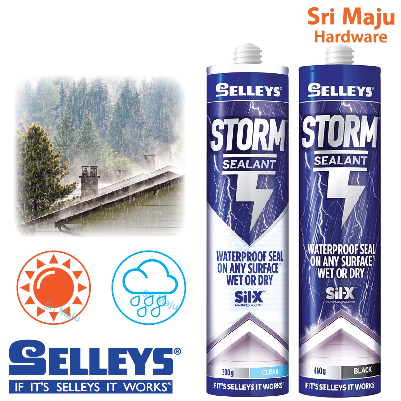 MAJU Selleys Storm Sealant Weather Water Proof Awning Roofing Water