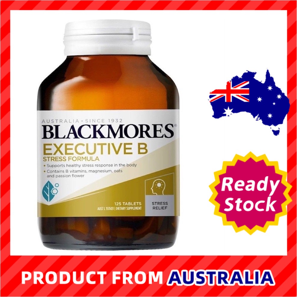 Blackmores Executive B 125 Tablets Vitamin B To Relieve Stress And ...