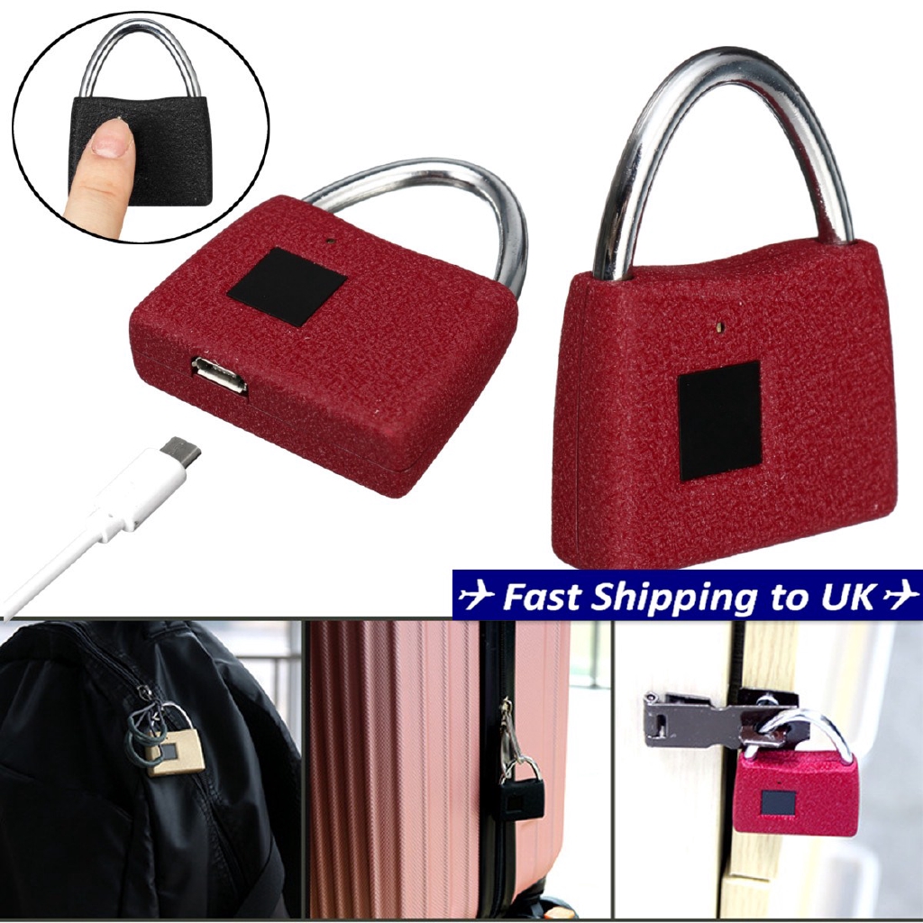 Portable Smart Keyless Luggage Door Lock Anti Theft Fingerprint