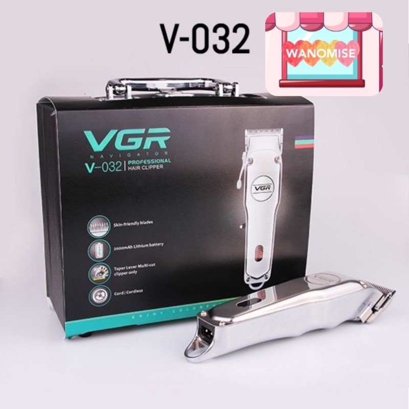 ORIGINAL VGR V-032 or V-116  Steel Cordless Clipper Professional Hair Trimmer Rechargeable Hair Clipper