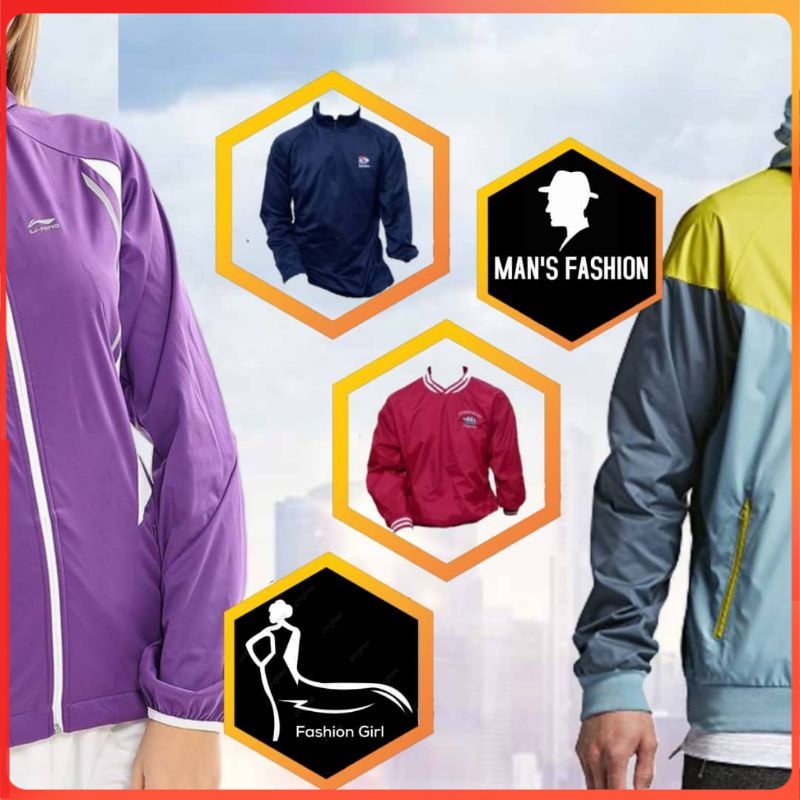 jaket windbreaker murah