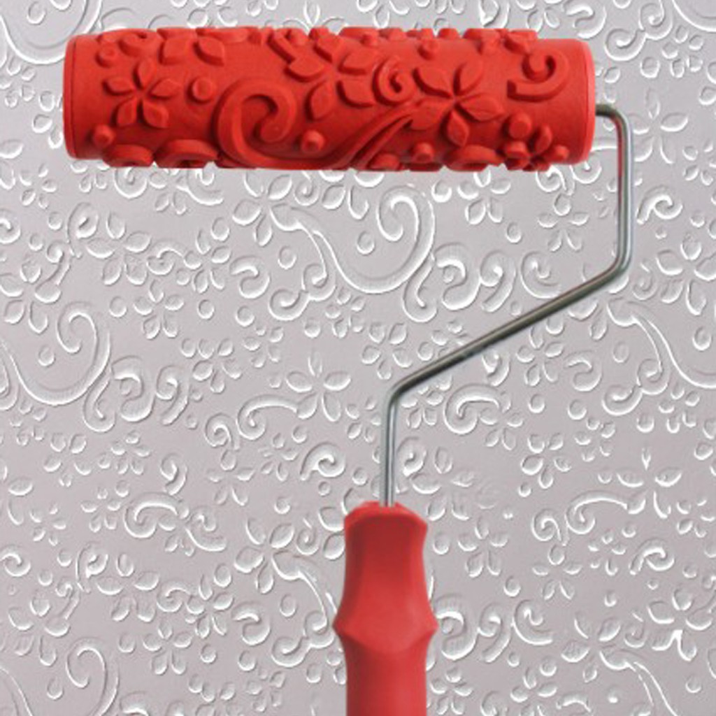 7 Rubber Painting Roller Embossed Wall Paint Brush Home Wall