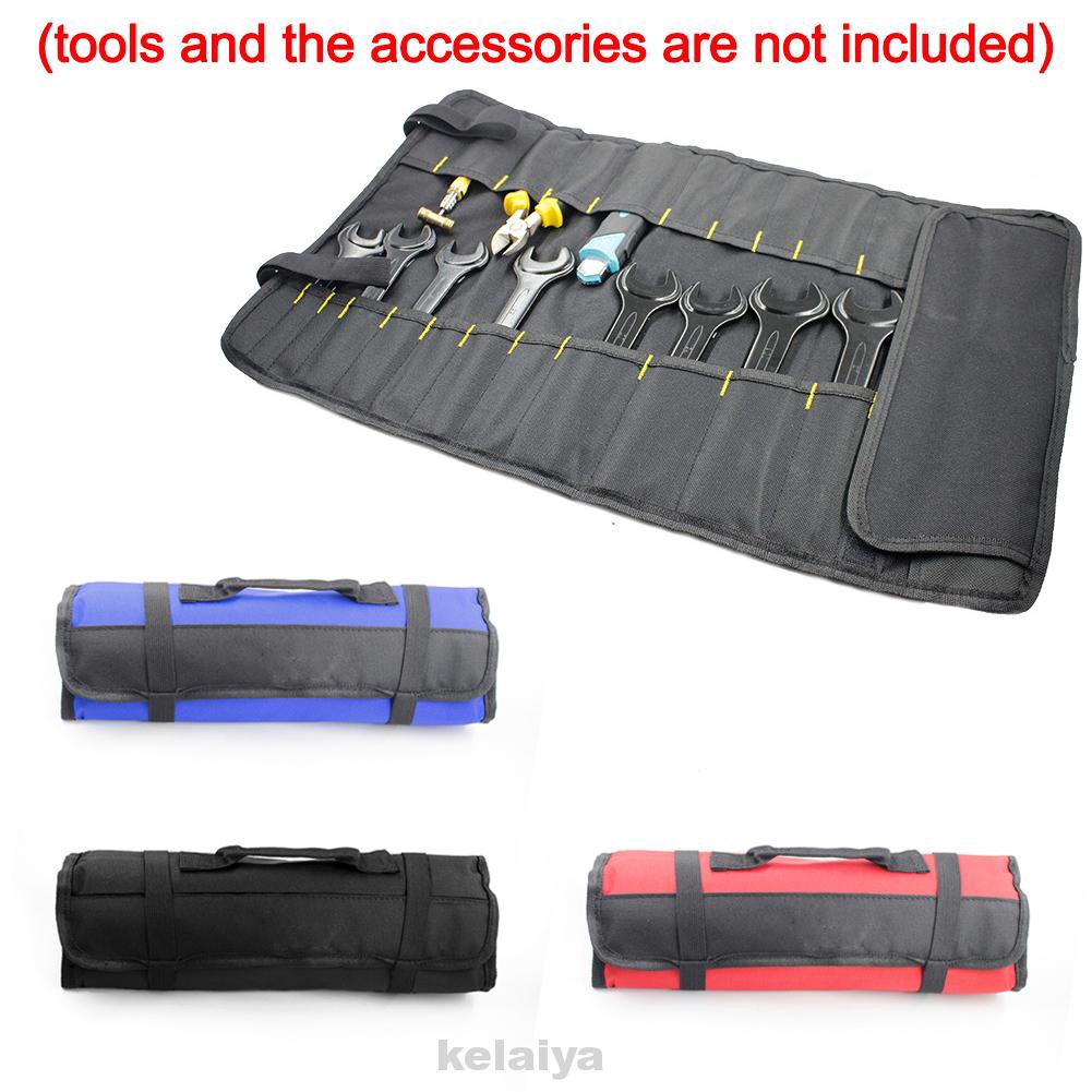 Wrench Roll Up Socket Bag Hand Tool Organizer Pouch Portable Storage Holder Case 