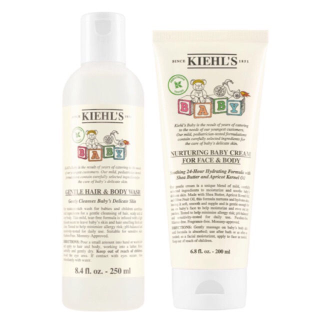 kiehl's nurturing baby cream for face and body