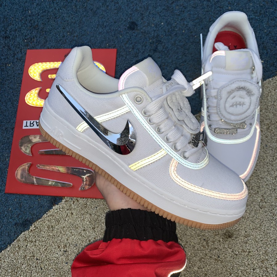 travis scott af1 white