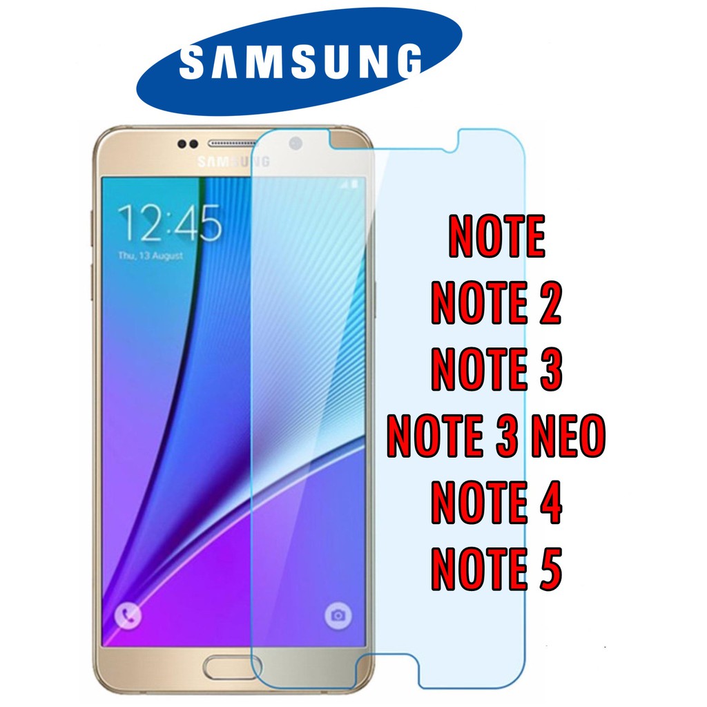 SAMSUNG GALAXY NOTE 1 2 3 4 5 TEMPERED GLASS SCREEN ...