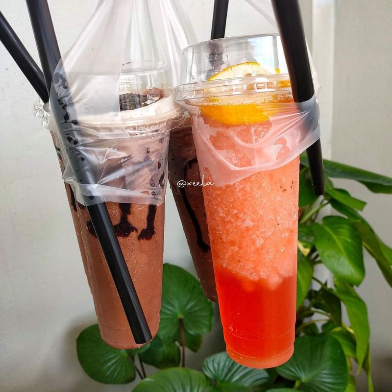 CUP GIRAFFE 22oz & 28oz VIRAL SET WITH HALF LID AND STRAW | Shopee Malaysia