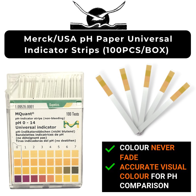Merck/USA pH Paper Universal Indicator Strips (100Pcs/Box) Shopee