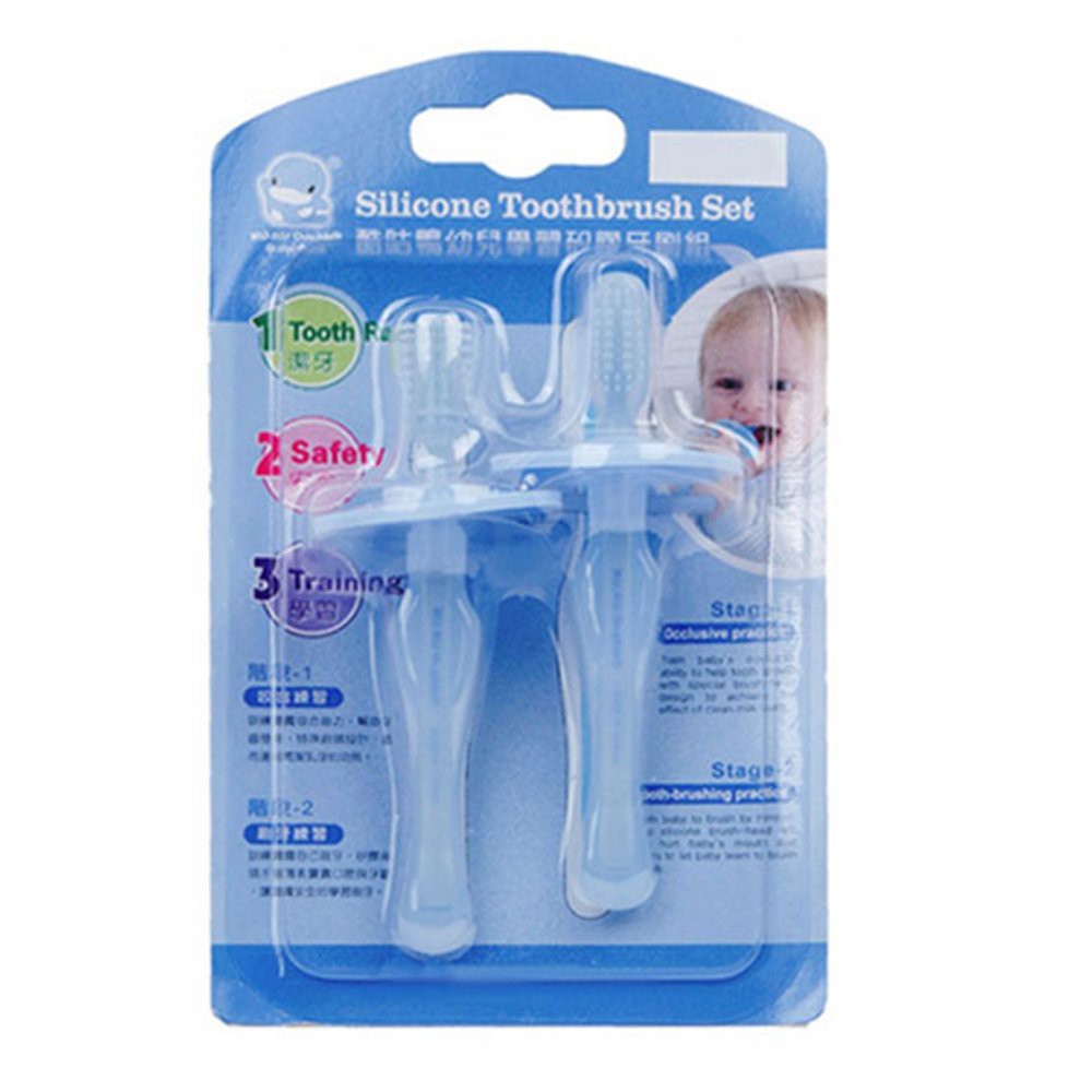 kuku Duckbill Silicone Toothbrush Set