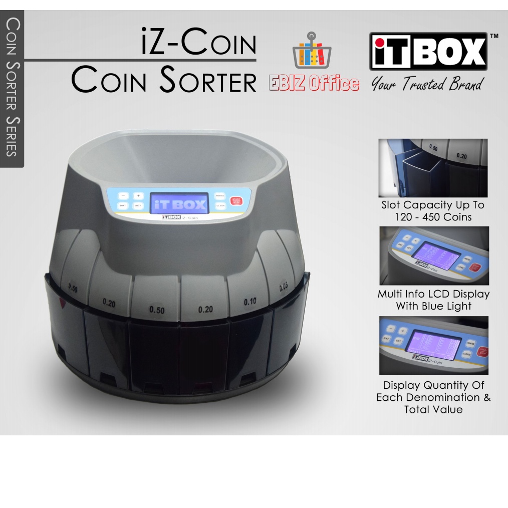 iTBOX Coin Sorter Coin Counter iZCoin Electronic Money Coin Counter