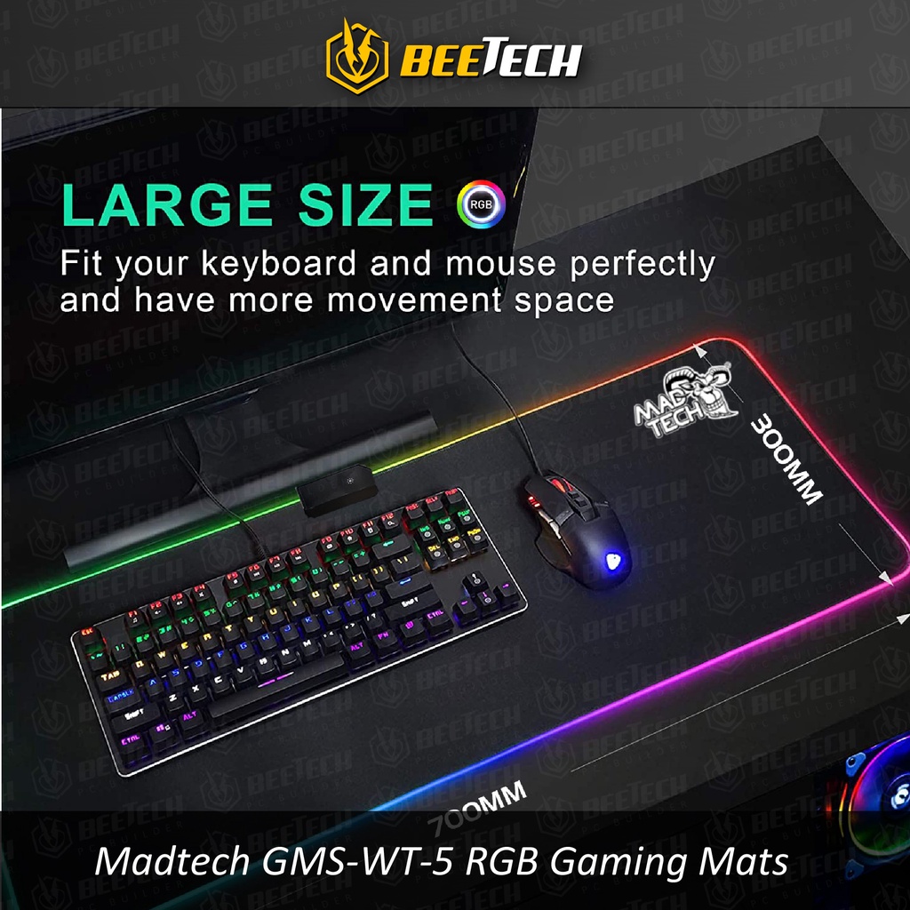 MADTECH GMSWT5 RGB GAMING MATS / MADTECH GMX 4 GAMING MATS MOUSE PAD