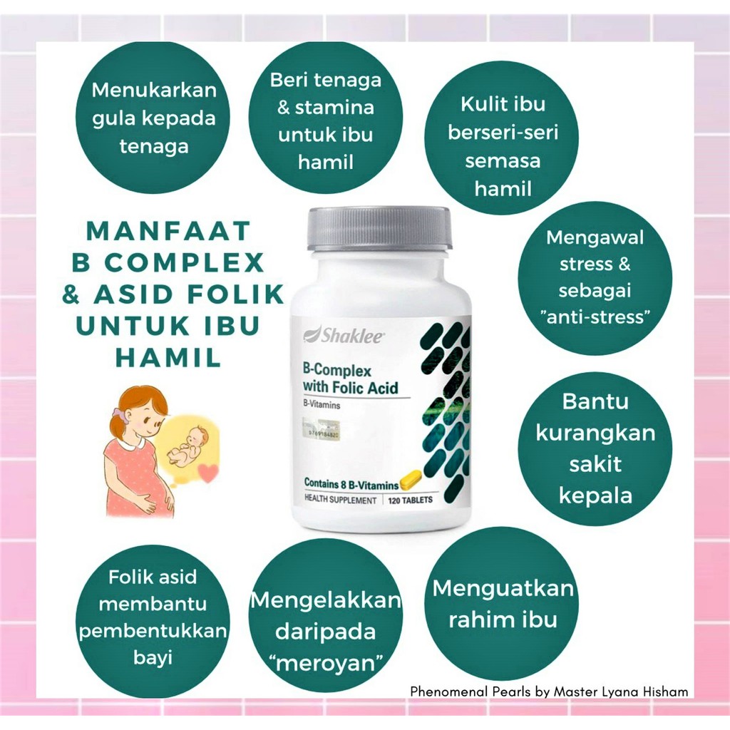 Ready Stock 100 Authentic B Complex With Folic Acid Acid Folic Hamil Supplement Asid Folik Wanita Lelak Shopee Malaysia