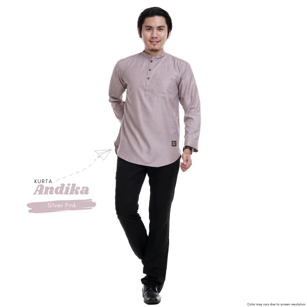 Buy Baju Kurta Lelaki Dewasa Cotton Lengan Panjang Long Sleeve Cekak Musang Pink Punch Maroon Turquoise Green Hijau Andika Seetracker Malaysia