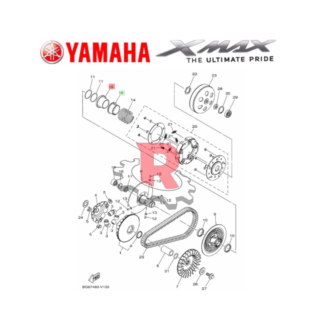 ???? ORIGINAL YAMAHA INDONESIA SEAT SPRING / SECONDARY SEAT SPRING XMAX 250 -  B74-E7684-00 / B74-E7644-00 | Shopee Malaysia