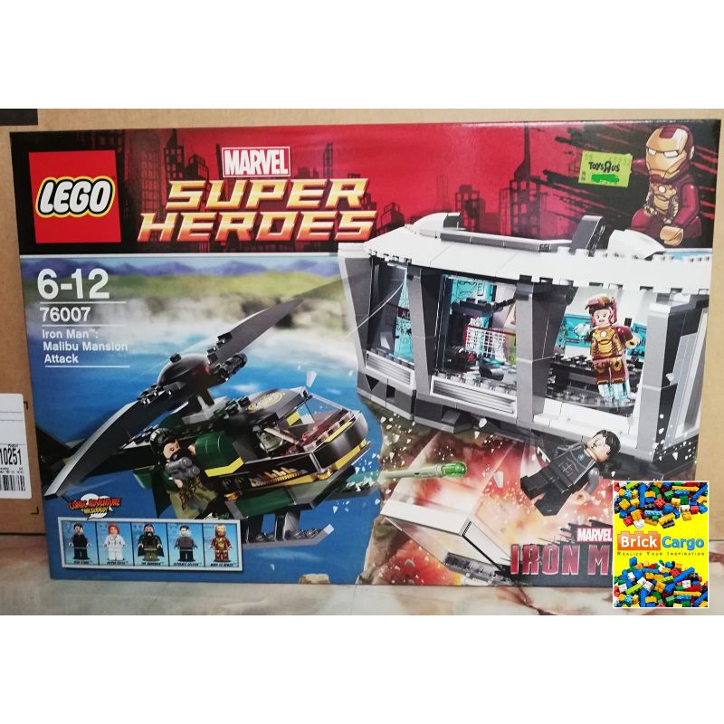 Lego Ironman Set 76007 Marvel Super Heroes Iron Man: Malibu Mansion Attack  | Shopee Malaysia