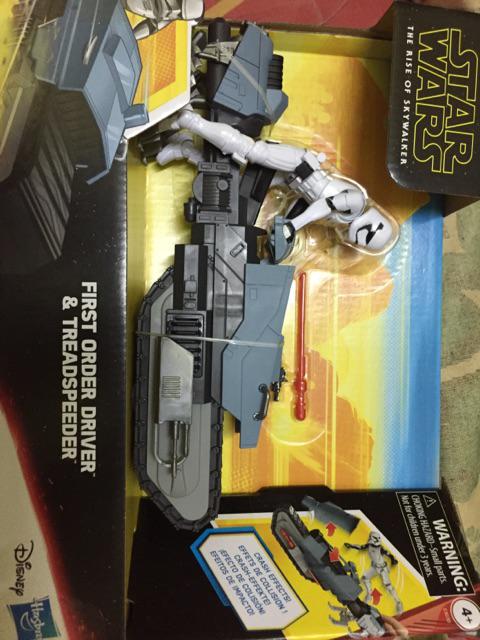 star wars galaxy of adventures first order driver and treadspeeder toy