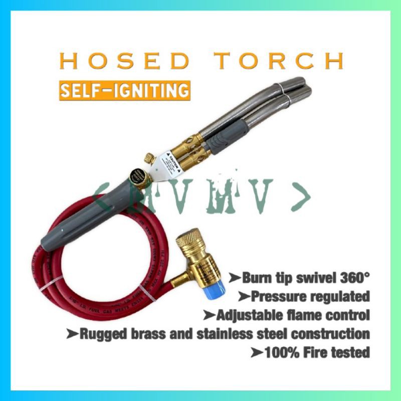 Hosed Torch Double Barrel Torch with Hose Mapp Gas Torch Hand Torch ...