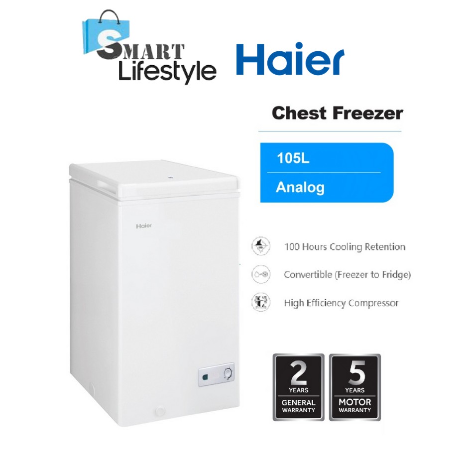 Haier Dual Function Chest Freezer BD138HP Shopee Malaysia