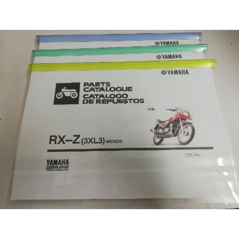 manual book part yamaha rxz 5speed,mili/yahoo & catalyzer/125zr