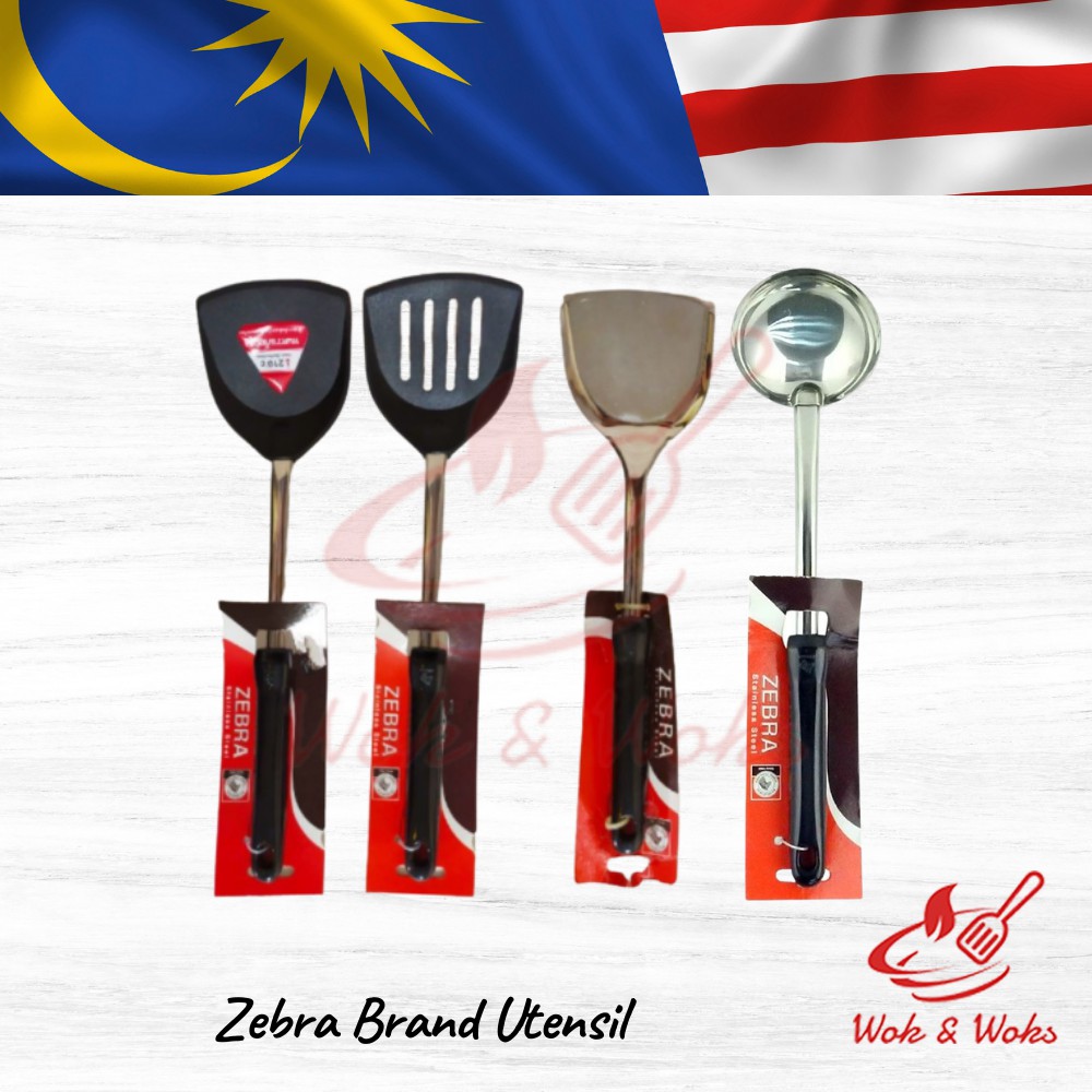 Zebra Brand Stainless Steel Nylon Utensil / Peralatan Dapur Keluli Nilon Jenama Zebra