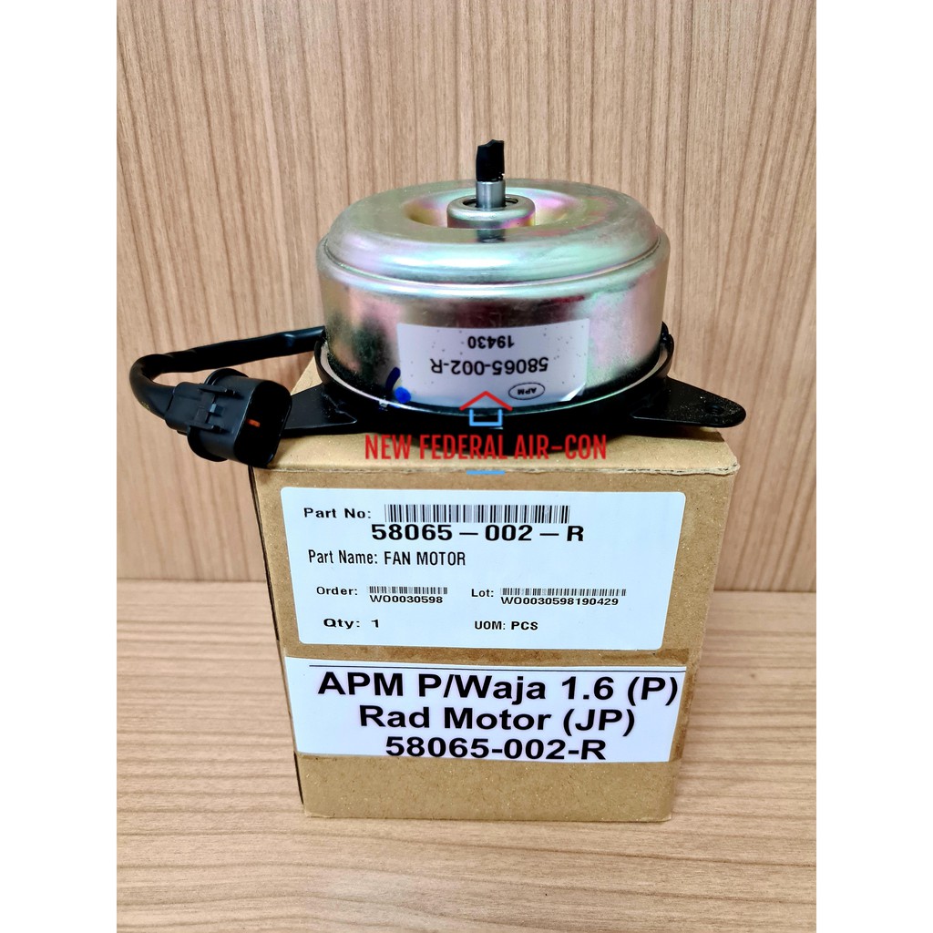 (ORIGINAL) APM PROTON WAJA 1.6CC (PATCO SYSTEM), PERSONA RADIATOR FAN ...