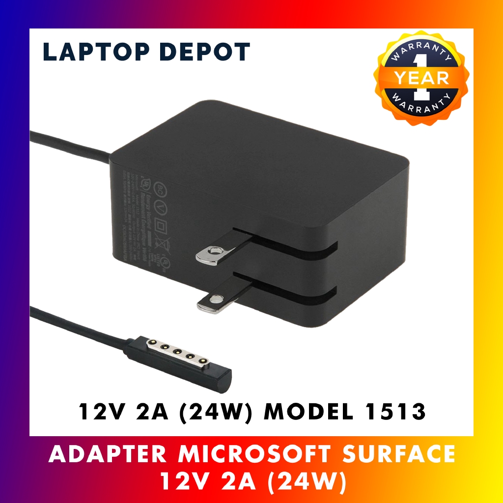 24W 12V 2A Surface RT Surface Pro 1 Pro 2 Model 1513 Replacement Adapter  Charger | Shopee Malaysia