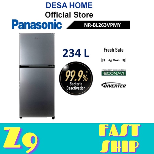 Panasonic Refrigerator 234l Econavi Inverter 2 Door Fridge Nr