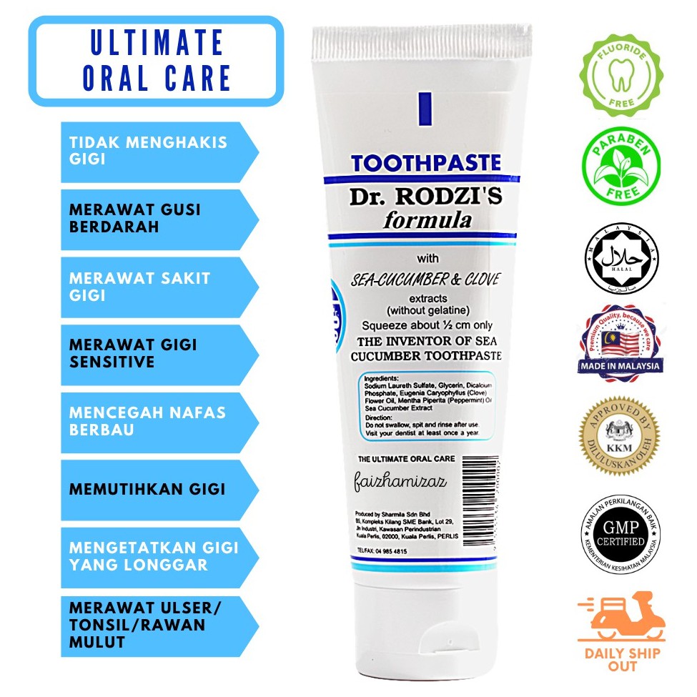 buy ubat gigi formula drrodzi  ekstrak gamat gram toothpaste