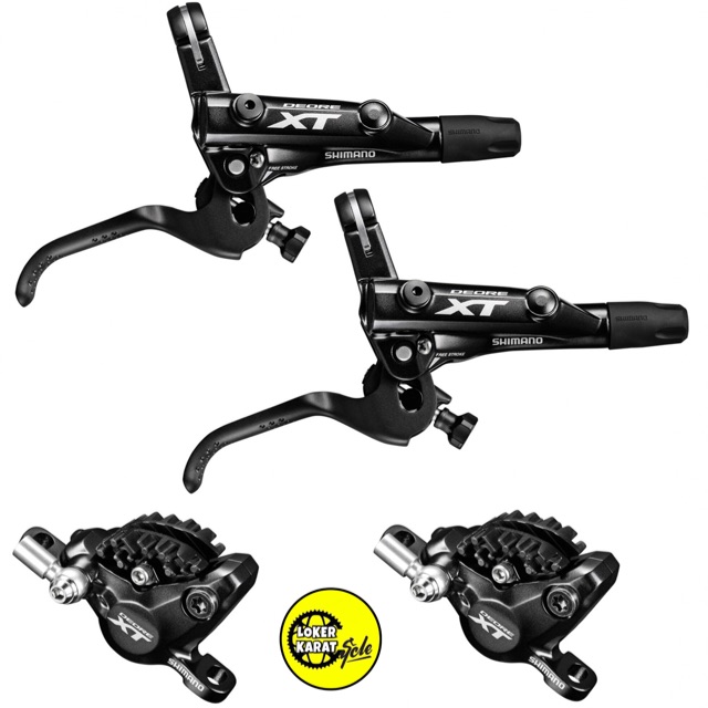 shimano xt m8000 front and rear disc brake set