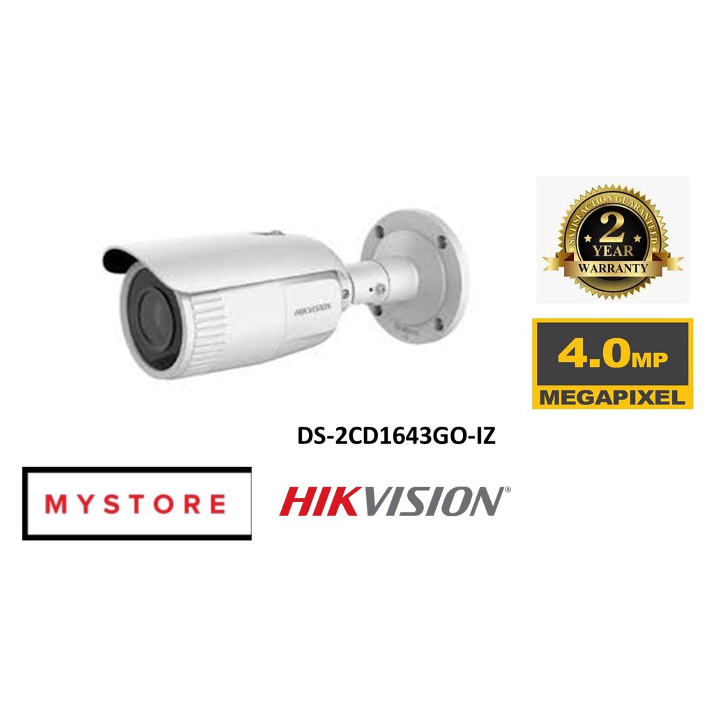 HIKVISION 4MP DS2CD1643GOIZ 1440P 2K QUAD HD 2.8MM 12MM MOTORIZED