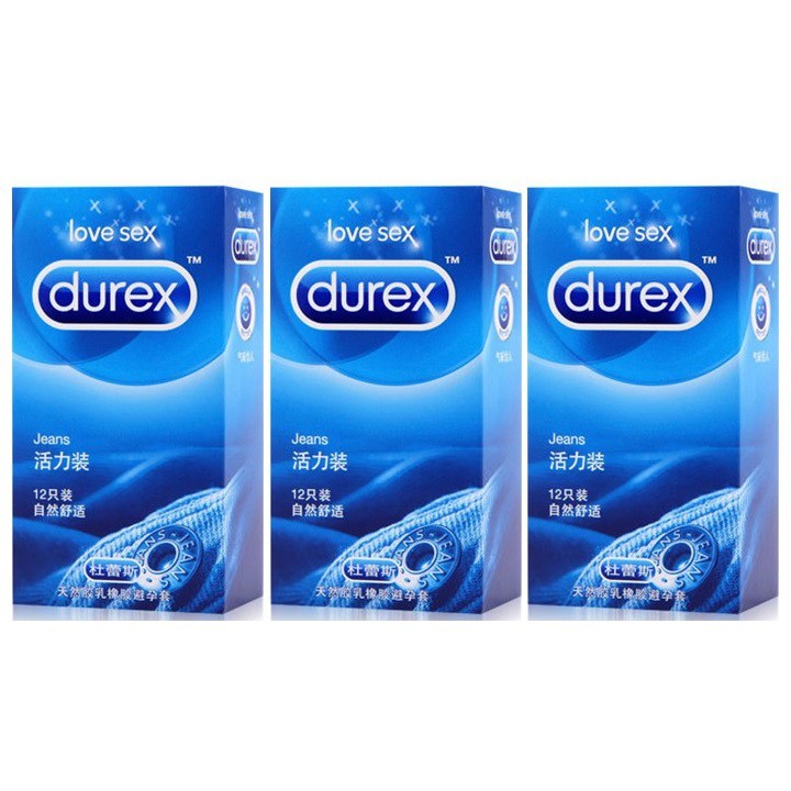Durex Jeans Condoms 12s X 3 boxes | Shopee Malaysia