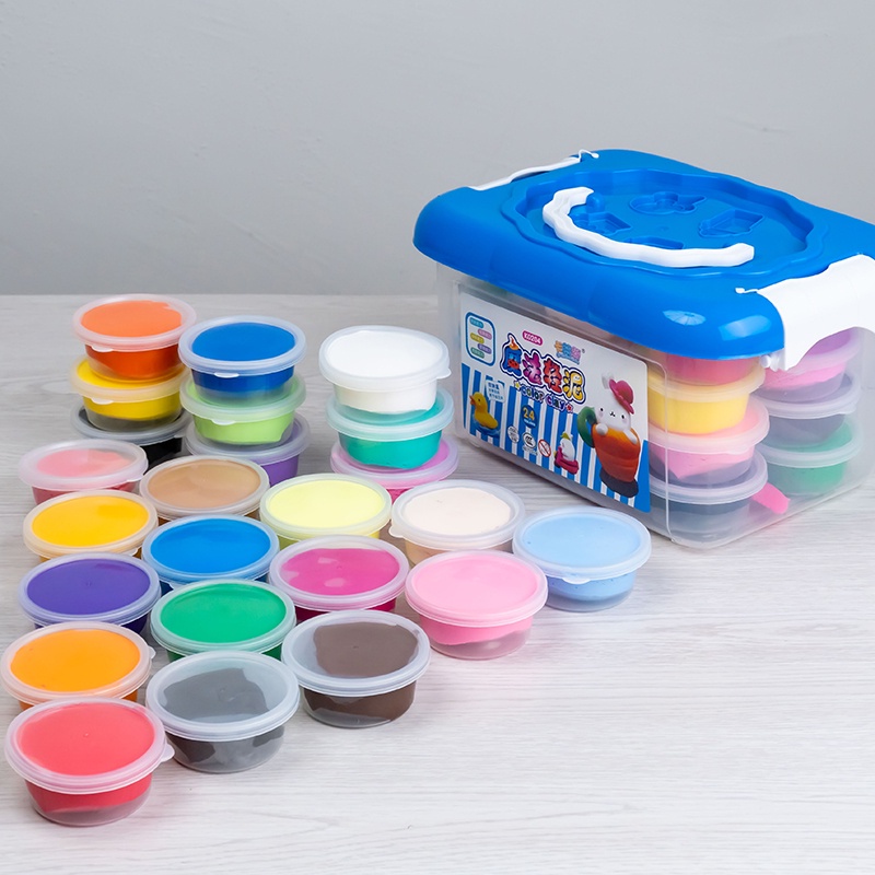 [ABELLISTORY] 12/24 Colors NonToxic Dry Clay Slime Butter DIY Handmade