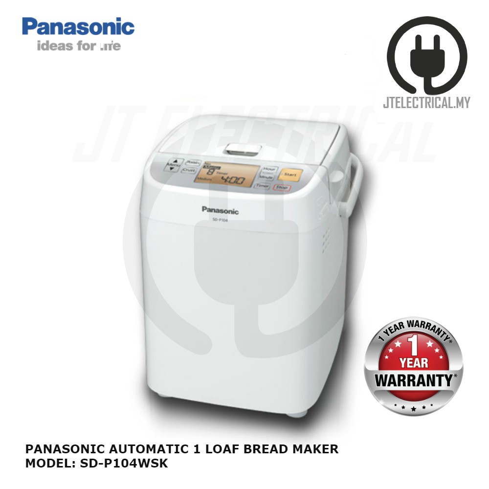 Panasonic SDP104WSK Automatic 1 Loaf Bread Maker Shopee Malaysia